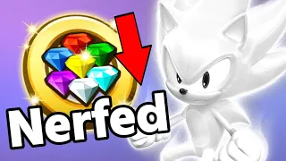 NERFED SUPER SONIC GAMEPLAY (MAX LEVEL 16) - Sonic Forces Speed Battle