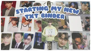 ☁️ Starting My TXT Binder - Soobin & Hueningkai Photocard Collection | Setting Up Organizing Sorting