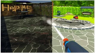 Cleaning the FILTHIEST BACKYARD for THIS in Powerwashing Simulator