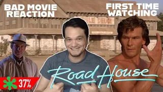ROAD HOUSE (1989) | BAD MOVIE REACTION | FIRST TIME WATCHING | SWEATY SWAYZE? YES, PLEASE!