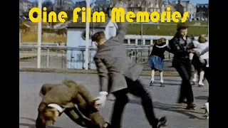 Roller Skating on the Hunstanton Pier Skating Rink in 1960, Vintage 8mm Cine Film.