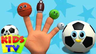 sports ball finger family | nursery rhyme | kids songs | baby videos | kids tv nursery rhymes