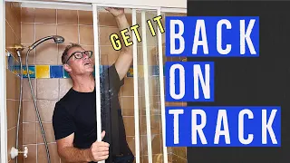 How to Put a 3 Door Shower Screen Back On Track