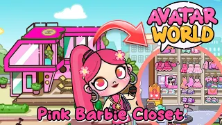 My Pink Barbie Closet in AVATAR WORLD 😍🥰 Finding all pink items in avatar world😍