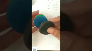 clay circle design | clay art | clay work | miniature Colorful circles | circle different colors