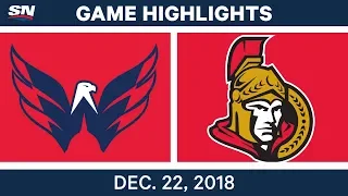 NHL Highlights | Capitals vs. Senators - Dec 22, 2018