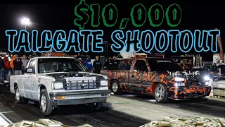 Hinton Street Races Tailgate Shootout Biggest truck race in oklahoma History 10,000 Flashlight start