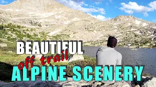 Backpacking Wyoming - Wind Rivers - Off Trail Adventure to Spider Lakes Camping 3/6