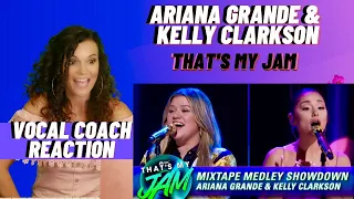 Ariana Grande & Kelly Clarkson That's My Jam Vocal  Coach Reaction