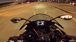 Beginner Rider on 600c | Breaking in Bike | 2024 Zx6r POV Night Ride