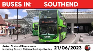 Buses in Southend 21/06/2023