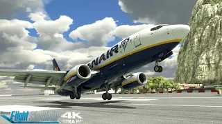 (4K) - PMDG 737-700 GO AROUND at Gibraltar Airport | Microsoft Flight Simulator 2020