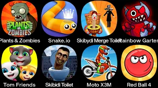 Skibidi Toilet,Tom Friends,Rainbow Garten,Skibydi Merge Toilet,Plants & Zombies,Moto X3M,....