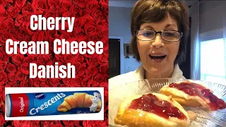 Cheese Cream Danish - Cherry Danish - Pillsbury Crescent Rolls!