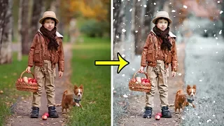 Photoshop Tutorial | How to Make Winter Snow Effect in Photoshop