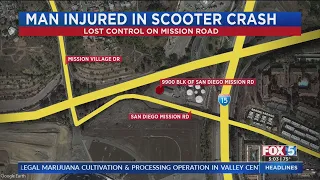 Man Seriously Injured In Scooter Crash In San Diego