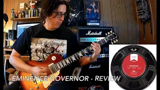 Eminence Governor Guitar speaker- Metal Demo and review