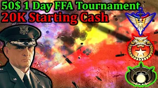 *Live*  100$ 1 Day 20K FFA Tournament!  3000 Sub Special | C&C Generals Zero hour!!
