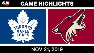 NHL Highlights | Maple Leafs vs Coyotes – Nov. 21, 2019