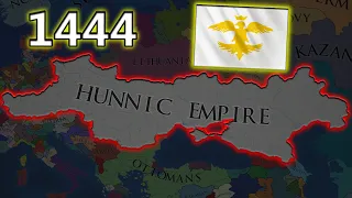 What if Hunnic Empire Existed in 1444 - EU4 Timelapse