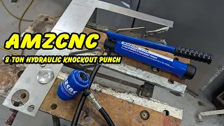 Testing Amzcnc 8 Ton Hydraulic Hole Punch SYK-8