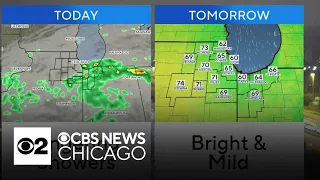 Cooler day ahead in Chicago with lingering showers