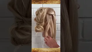 Beautiful hairstyle bun for long hairs for wedding