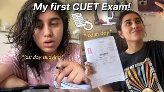 CUET Exam Preparation and Exam day.🥺📚 | *full experience*