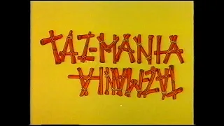 Original VHS Opening & Closing: Taz-Mania - Bumper Collection (UK Retail Tape) Part 1 of 2