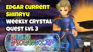 Edgar in Current SHINRYU! Weekly Crystal Quest LVL 3 (Red) [DFFOO JP]