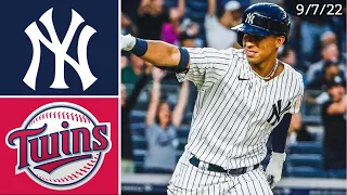 New York Yankees Vs. Minnesota Twins | Game One Highlights | 9/7/22