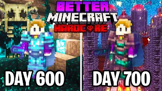 I Survived 700 Days in Better Minecraft Hardcore... Here's What Happened
