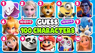 Guess 100 Character By Their Song? | Netflix Puss In Boots Quiz, Sing 1&2, Zootopia lGuess The Song?