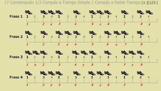 Los Ritmos del Tango - 17 - Combinación  Tiempo Simple y  Doble Tiempo - [1-][123-] [341-]