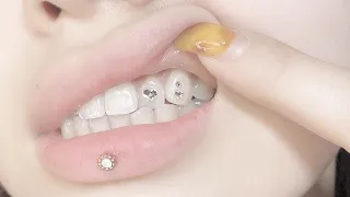 pearly white teeth 🦷