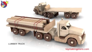 Woodworkers Toy Plans Powerful Pete 6 Truck Fleet