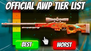 Official AWP Tier List! - Ranking Every CS2 AWP Skin from Best to Worst (2023)