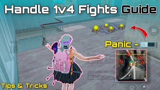 HOW TO HANDLE 1V4 SITUATION IN BGMI🔥PUBG MOBILE BEST CLOSE RANGE TIPS AND TRICKS TO CLUTCH MEW2