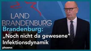 Corona: Dietmar Woidke (SPD, Ministerpräsident Brandenburg) nach Kabinettssitzung am 09.11.21