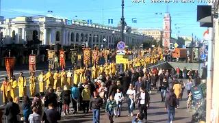 Большой Крестный ход по Невскому проспекту 12 сентября 2022 Great procession along Nevsky Prospekt