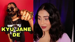 EMIWAY - KYU JANE DE ( PROD BY MEME MACHINE) Reaction by Illumi Girl