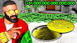 Franklin's QUADRILLIONAIRE BUNKER in GTA 5!