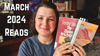 Books I Read in March 2024 | Mary Stewart, Dorothy Gilman, Patricia Moyes 📚