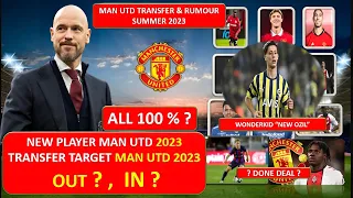 MAN UTD ALL TRANSFER NEWS  CONFIRMED TRANSFERS AND RUMOURS SUMMER 2023, UPDATED 29th JUNE 2023
