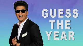 GUESS THE YEAR songs -  Bruno Mars