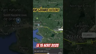 Accident de Gérard Leclerc via FlightRadar. RIP. F-GMXY