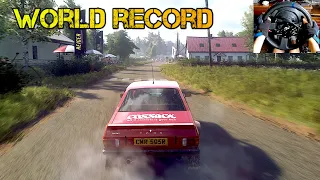 World Record #2 | DiRT Rally 2.0 - Ford Escort Mk2 | Steering Wheel Gameplay