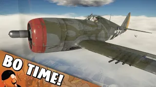 War Thunder - P-47D Razorback!  "Flight Lead Daddy?? w/ Bismarck!"