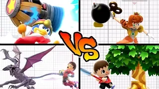 Super Smash Bros. Ultimate - Who has the Strongest Down Special Move? (Damage)