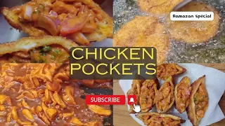 Chicken pockets! Ramadan 2024 recipe!!iftar special Recipe!!chicken Bread pockets